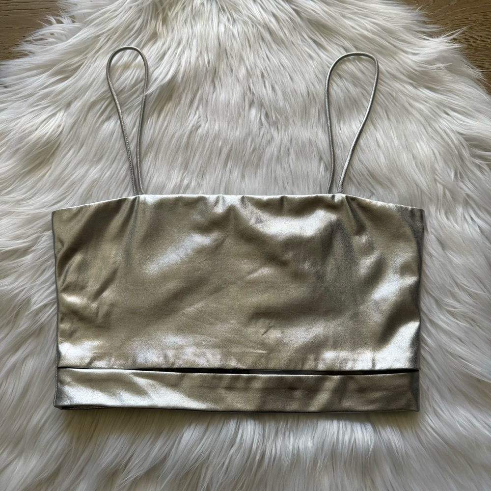 Silver Millau Cropped Tank